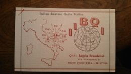 Carte QSL - I1BQI - Pescara (Italie) - Belle Illustration - Amateurfunk