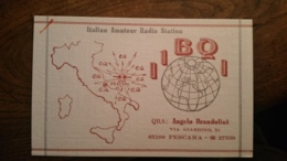 Carte QSL - I1BQI - Pescara (Italie) - Belle Illustration - Radio Amateur