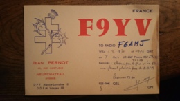 Carte QSL - F9YV - Neufchateau (Vosges, 88) - Amateurfunk