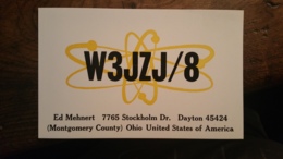 Carte QSL - W3JZJ/8 - Dayton - Montgomery County - Ohio, USA - Radio-amateur