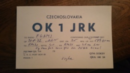 Carte QSL - OK1JRK - Czechoslovakia - Praha (Prague) - Amateurfunk