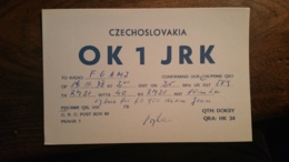 Carte QSL - OK1JRK - Czechoslovakia - Praha (Prague) - Amateurfunk