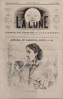 Revue Journal La Lune Satirique Caricature Par Gill N° 38 De 1866 Adelina Et Carlotta Patti - 1850 - 1899