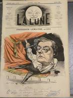 Revue Journal La Lune Satirique Caricature Par Gill N° 67 De 1867 Frédéric LEMAITRE - 1850 - 1899