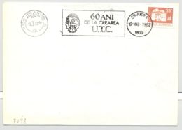 YOUTH COMMUNIST ORGANIZATION, SPECIAL POSTMARK, MANSION STAMP ON COVER, 1982, ROMANIA - Covers & Documents