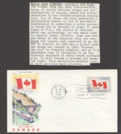 1965  New Flag  Sc 439  Jackson Cachet Embellished By Overseas Mailers With Insert - 1961-1970