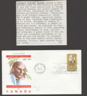 1969 Vincent Massey Sc 491 Jackson Cachet Embellished By Overseas Mailers With Insert - 1961-1970