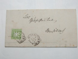 1867 , ÖHRINGEN , Klarer Stempel Auf Brief Mit Inhalt - Briefe U. Dokumente