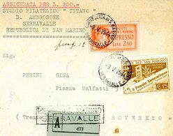 °°° Assicurata Da £ 200 Per Rovereto °°° - Storia Postale