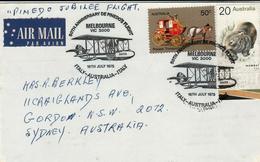 Australia  - 1975 Air Mail  - 50 Year De Pinedos Flight - Topic Cancel - Brieven En Documenten