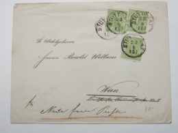 1872 , Stuttgart ,  Stempel Auf Brief Nach Wien - Covers & Documents