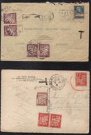 TYPE "DUVAL" /  MONACO & SUISSE - CARTE ET LETTRE TAXEES (ref 7946) - 1859-1959 Brieven & Documenten