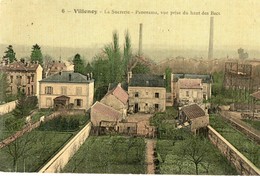 77. CPA. VILLENOY.  La Sucrerie, Panorama, Vue Prise Du Haut Des Bacs. Toilée Couleur. - Villenoy