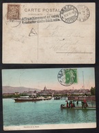 TYPE "DUVAL" / 1911 CARTE POSTALE DE SUISSE TAXEE EN FRANCE (ref 7944) - 1859-1959 Brieven & Documenten