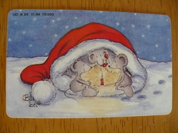 Phonecard Germany A 34. 11. 94  Mouse, Christmas 70.000 Ex - A + AD-Series : Publicitaires - D. Telekom AG