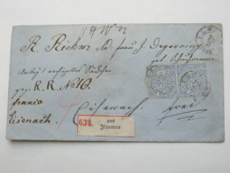 1868 , ILMENAU , Klarer Stempel Auf Paketbrief - Lettres & Documents