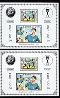 WITH OVERPRINT AND WITHOUT. CHAD. FOOTBALL. WORLD CUP 1970. SPACE. OLYMPIC 1972 1968. 2 DELUXE. MNH. - 1970 – Mexique