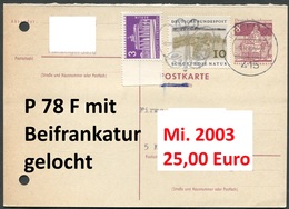 Berlin - Michel  GA P 78 F - Gestempelt, Gelocht, Gem. Scan - Postcards - Used