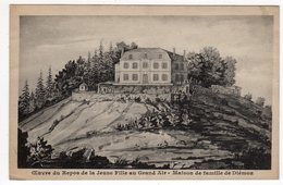 38-DIEMOZ- Maison De Famille-Oeuvre De Repos De La Jeune Fille Au Grand Air-CPA Scans Recto-verso - Diémoz