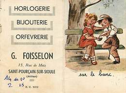 Bouret Germaine : Saint Pourçain Sur Sioule  Petit Calendrier Année 1955 - Bouret, Germaine