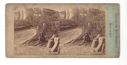 STEREO Furne Et Tournier  Vallée De Montmorency Entrée Du Bois ( Vers 1860 ) - Stereoscopic