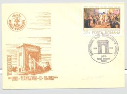 TRANSYLVANIA AND ROMANIA UNION ANNIVERSARY, ALBA IULIA, SPECIAL COVER, 1968, ROMANIA - Brieven En Documenten