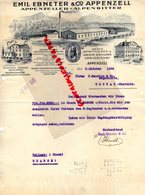 SUISSE- APPENZELL- RARE LETTRE EMIL EBNETER & CO- ALPENZELLER-ALPENBITTER-DISTILLERIE SCHUTZMARKE-1932 - Zwitserland