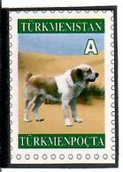 Turkmenistan .Definitive 2004 (Dog). 1v: A - Imperf, Self/ Adh - Turkmenistán