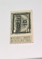 1910 1c Bruxelles - Typo Precancels 1906-12 (Coat Of Arms)