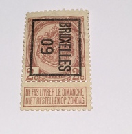 1909 2c Bruxelles - Typo Precancels 1906-12 (Coat Of Arms)