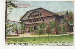 PORTLAND, Oregon, USA, Forestry Building, Lewis & Clark Centennial 1905 UB Official Postcard, World's Fair Cancel - Portland