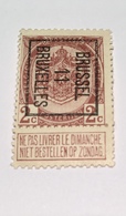 1911 - 2c Bruxelles - Typo Precancels 1906-12 (Coat Of Arms)