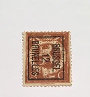 1912 - 2c - Brussel - Typografisch 1912-14 (Cijfer-leeuw)