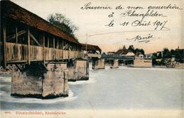 RHEINFELDEN AR Argovie Suisse Schweiz Svizzera   Pont Sur Le Rhin 1907 Carte Précurseur - Rheinfelden