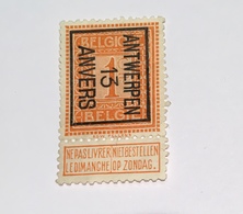 1913 1c Antwerpen - Typografisch 1912-14 (Cijfer-leeuw)