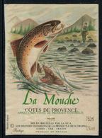 Rare // Etiquette De Vin // Poissons  // Côte De Provence, La Mouche - Poissons