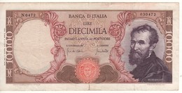 ITALY  10'000 Lire   (Michelangelo    P97e    8.6.1970) - 10000 Lire