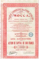 Ancienne Action  Congolaise - Société Commerciale Du Centre Africain "SOCCA"- Titre De 1927 - Afrika