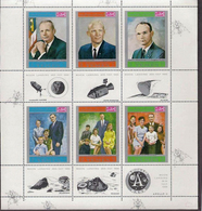 YEMEN KINGDOM (North) 1970 Apollo Astronauts Space PERF.sheetlet UNISSUED-officially Planned - United States