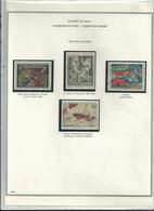 39 Timbres Neufs Années 1969/70...sur 6  Pages D' Album   Thiaude...........à Voir - Unused Stamps