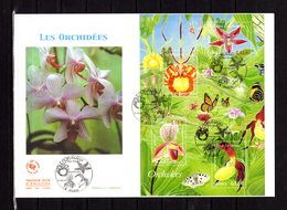 ✅ " LES ORCHIDEES " Sur Enveloppe 1er Jour Grand Format De 2005 N° YT BF 81 Parfait état. FDC - Orchidee