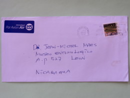 New Zealand 2016 Cover To Nicaragua - Agriculture (stamp Head Down) - Lettres & Documents