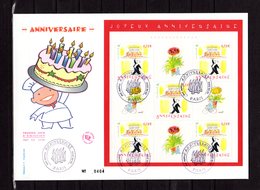 " ANNIVERSAIRE / OEUVRE DE SEMPE " Sur Enveloppe 1er Jour Grand Format N°tée De 2004 N° YT BF 75. Parfait état. FDC - Fumetti