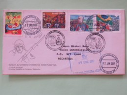 Brasil 2017 On 1995 FDC Cover To Nicaragua - History - Brasil Discovery - Revolution - Monte Castello - Lettres & Documents