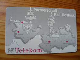 Phonecard Germany A 44 12.91 Partnerschaft Kiel-Rostock 52.000 Ex. - A + AD-Series : Publicitaires - D. Telekom AG