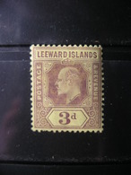 Leeward Islands King Edward VII 1910 MH - Leeward  Islands