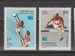 Inde 1986 Sports Série 876-77 2 Val ** MNH - Ungebraucht