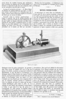 LE MOTEUR PRESSE-PAPIER   1900 - Autres & Non Classés