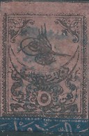 Turchia Turkey Ottomano Ottoman 1863 Ottoman Empire Stamps, 5 Ghr, Black/red -used ,Singed - Used Stamps