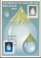 Österreich 2001: Anlaßkarte "BELGICA 2001"  Gestempelt (siehe Foto/Scan) - 2001-10 Usados